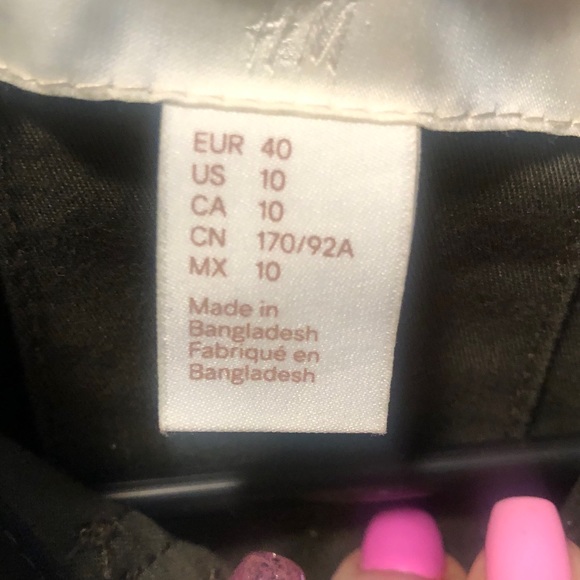 H&M olive green women’s size 10 khaki jacket - Picture 3 of 3